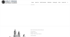 Desktop Screenshot of holycrosscov.org