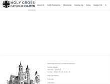 Tablet Screenshot of holycrosscov.org